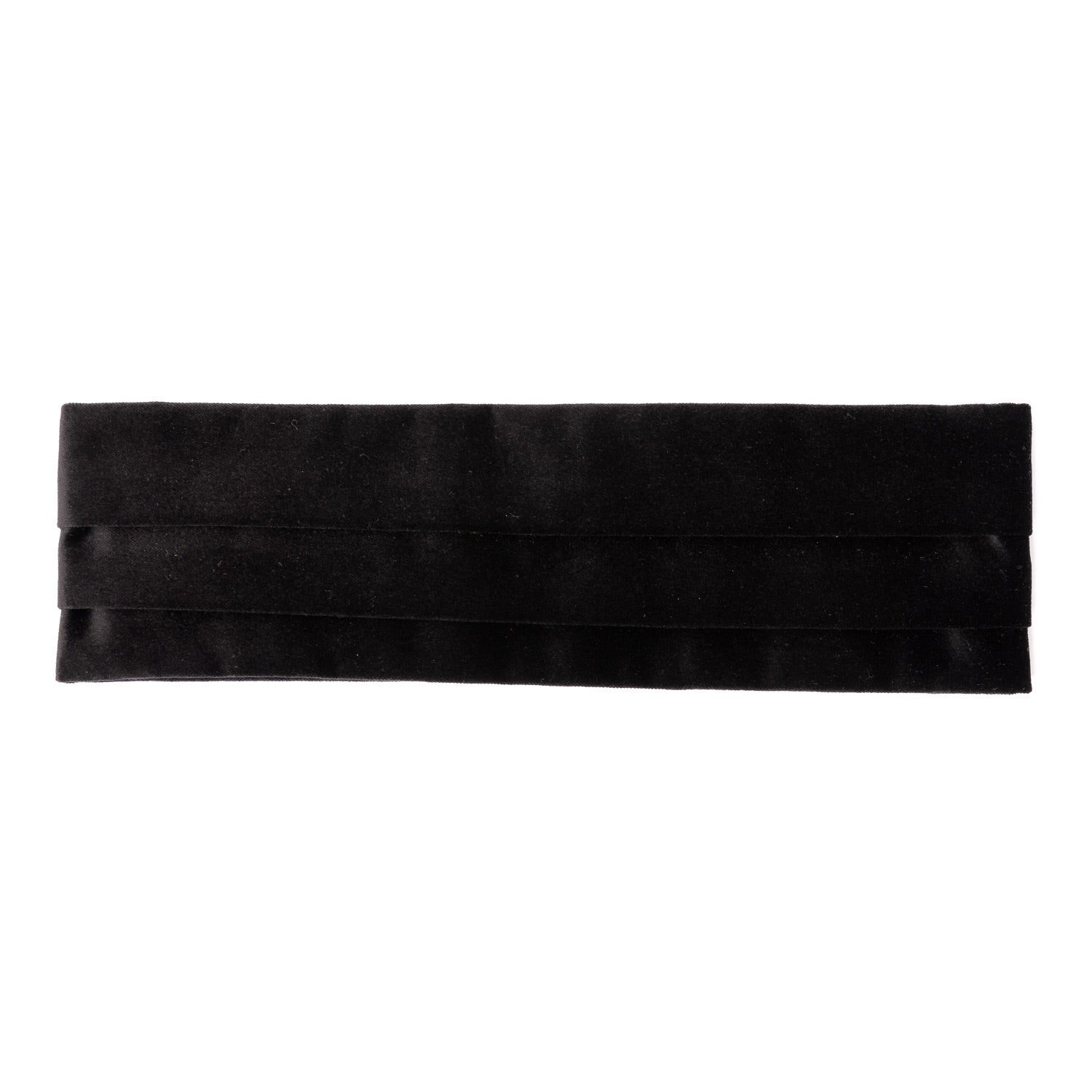 Exclusively for Michael Jondral: Black Cummerbund "Velvet" made from pure Cotton Velvet